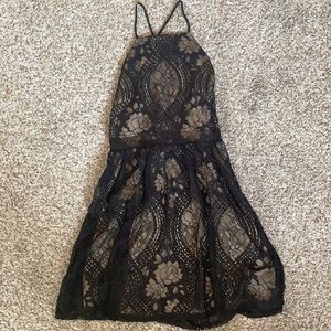 Francescas black lace dress